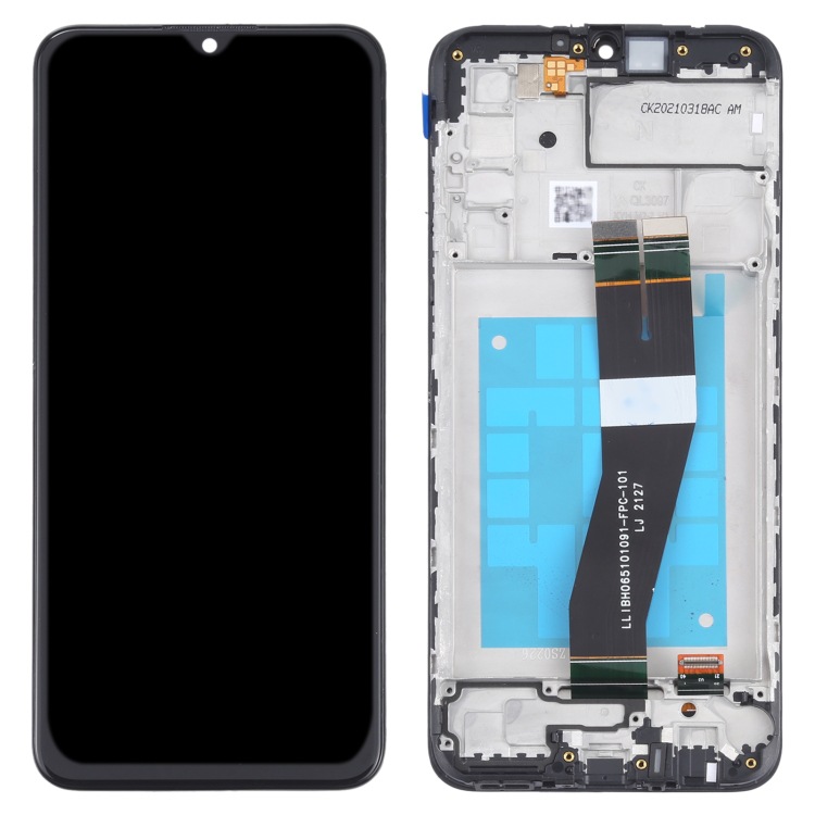Para Samsung para Galaxy M02s (versión NL) LCD táctil con marco