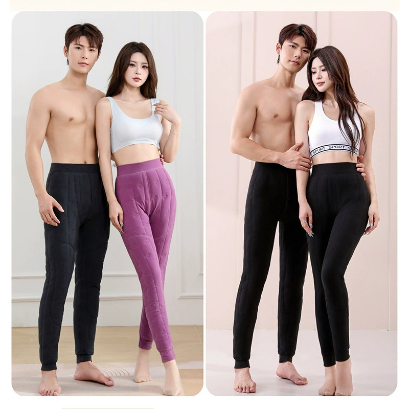 Men's woolen keep warm trousers, warm leggings, windproof knee pads