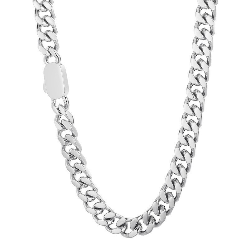 Men’s Cuban Link Bracelet Stainless Steel Waterproof Jewellery_voghion.com