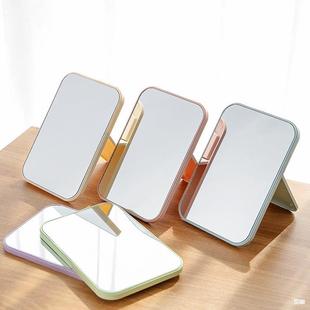 Creative Desktop Portable Makeup Mirror Large Desktop Folding Princess Mirror Cute Dormitory Desktop Dressing Mirror