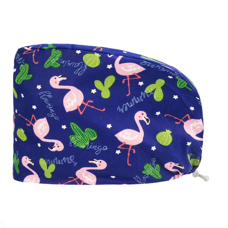 Tapa quirúrgica tapa de la enfermera femenina tapa redonda de algodón puro sala de operaciones tapa especial médico tapa de trabajo puntera transpirable hombres y mujeres