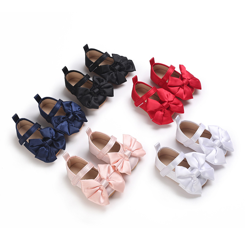 0-1 year old baby spring and autumn princess shoes large bow…