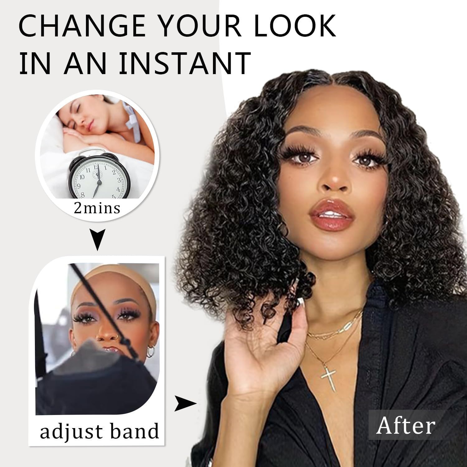 Transfronterizo Amazon venta caliente rizos cortos africanos pelucas de fibra química negra en Europa y América fabricantes de cabeza completa