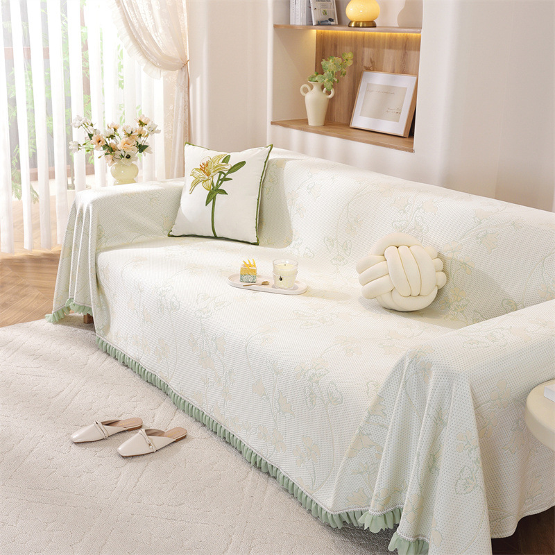 新款现代简约高级感夏季凉感全包沙发巾防滑沙发垫套全盖防尘罩