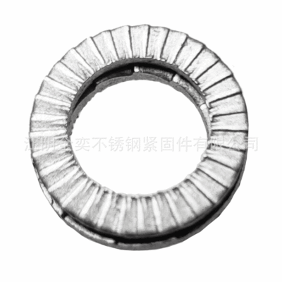 Stainless steel Double stack Self locking Washer Circlip Double sided embossing Non-standard custom