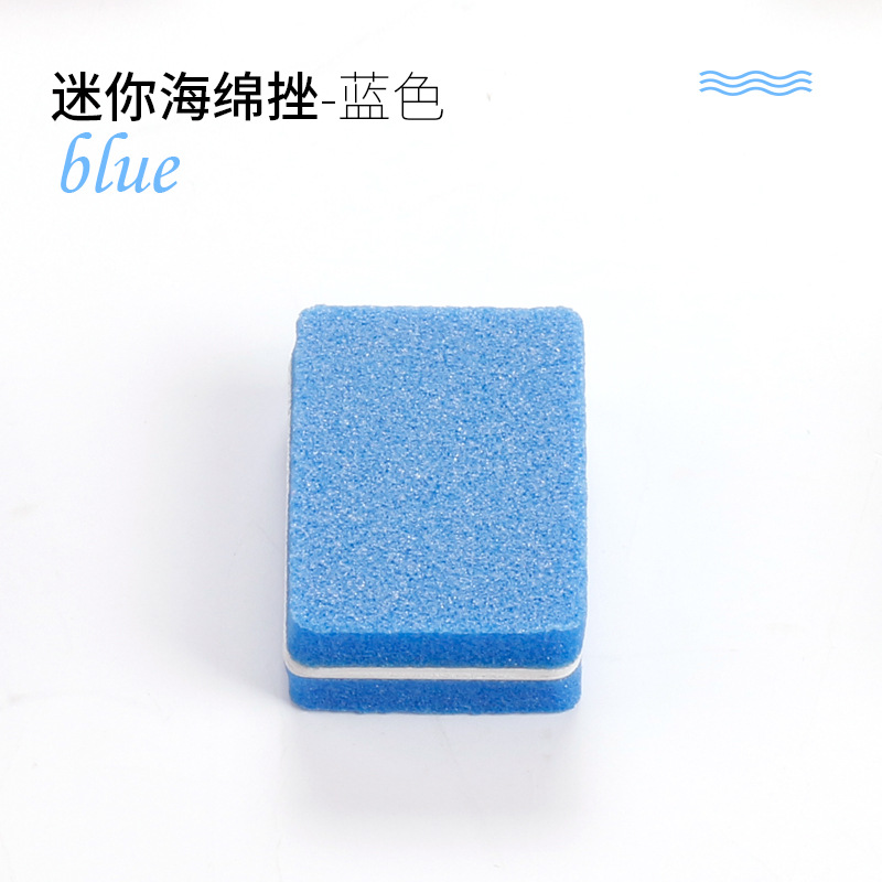 Manicura mini Archivo de esponja tofu bloque de tamaño pequeño esponja pulido esponja lima de uñas de dos lados pulido herramientas de manicura