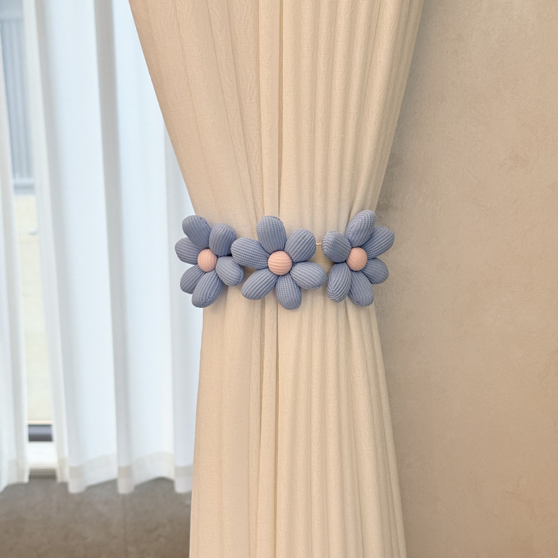 Correas de cortina de flores de dibujos animados TEMU transfronterizas listas para fábrica sin perforación, succión magnética y accesorios de cortina sin instalación image 51