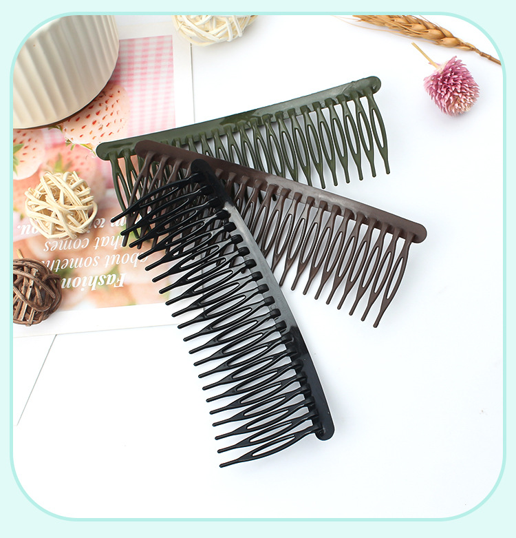 Simple Style Geometric Solid Color Arylic Stoving Varnish Insert Comb 1 Piece display picture 2