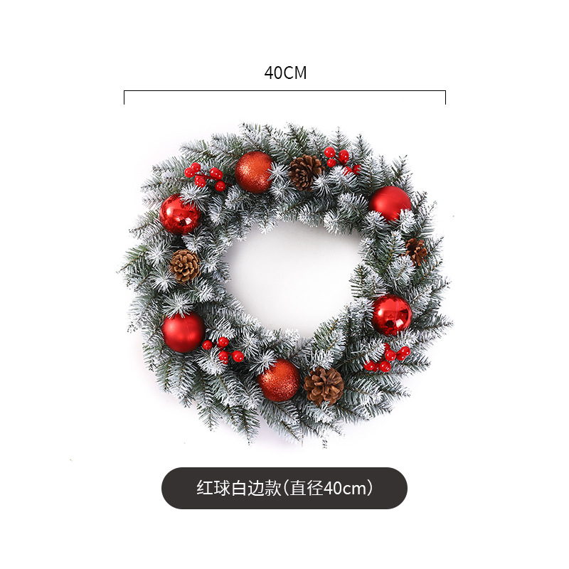 Decoración de Navidad Garland ratán 40/50/60cm decoración de Navidad Garland decoración escena diseño