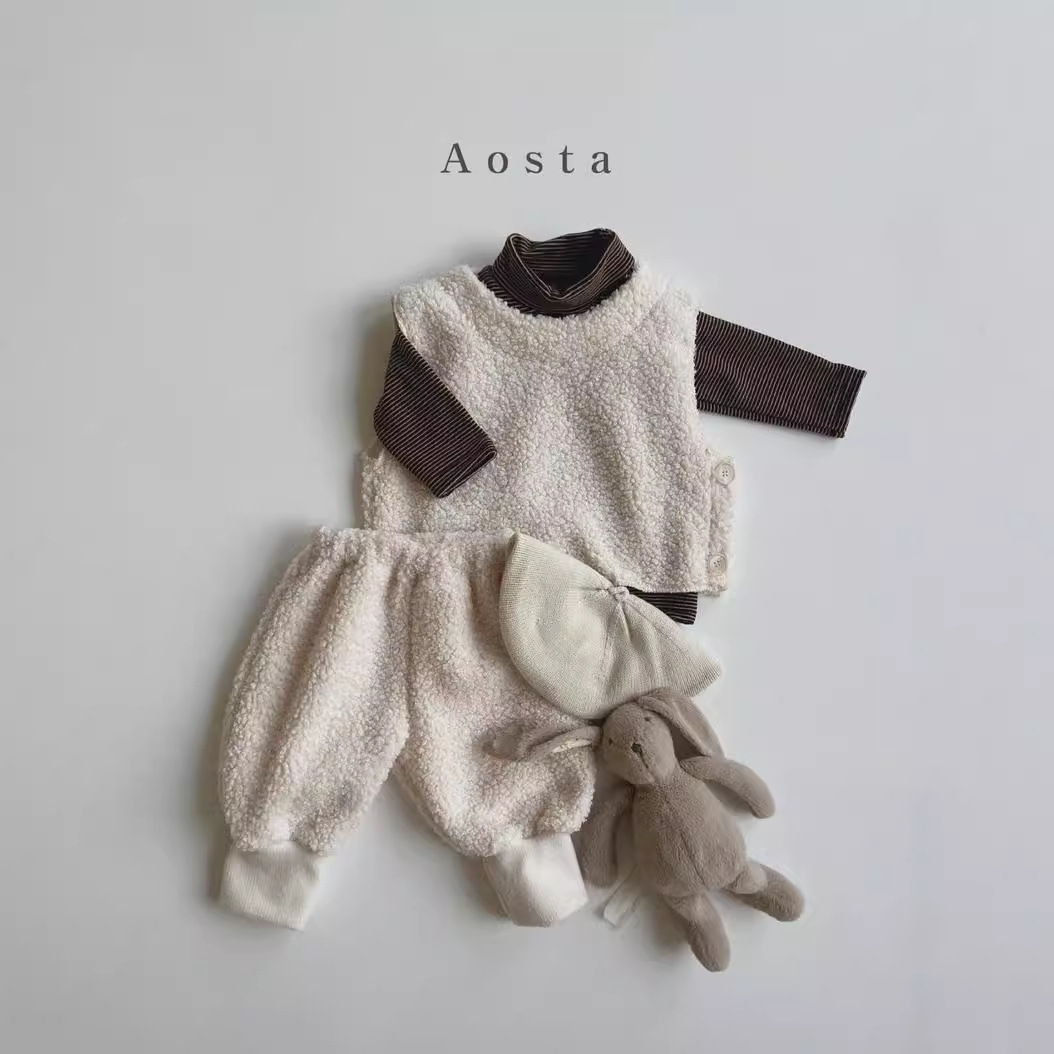 Bebé Otoño e Invierno ropa bebé Otoño e Invierno ropa de los niños coreanos Chaleco de felpa chaleco