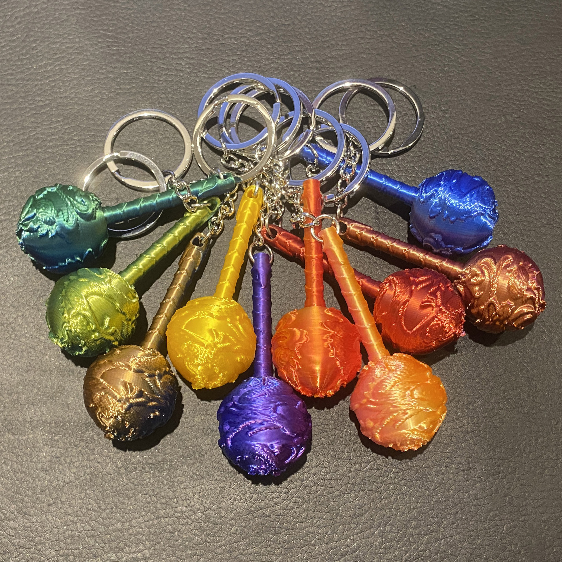 2025热卖3D打印熬丙冰锤钥匙扣娃娃机书包挂件摆摊玩具一手货批发