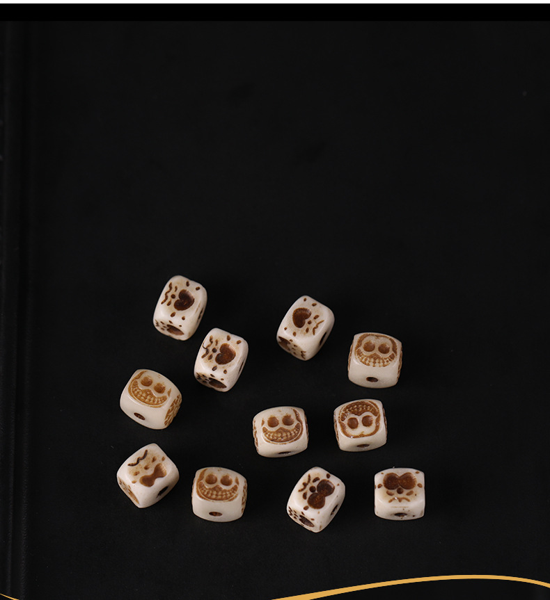 Cow Bone DIY Accessories Handmade Woven Bracelets Necklaces Fashion Accessories Spacer Beads