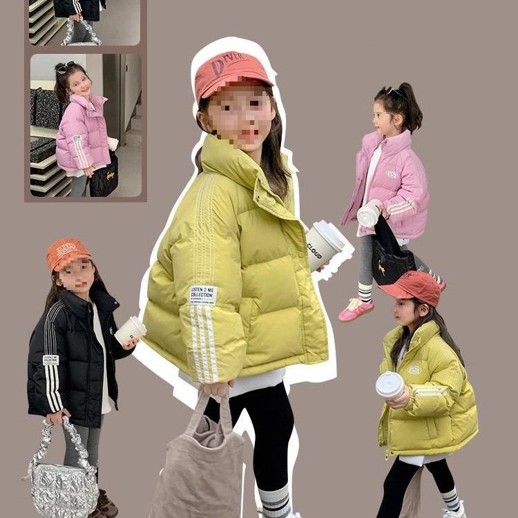 童装男童羽绒服2025冬季新款儿童三防加厚面包服女童宝宝短款外套