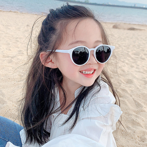 Boys and girls, Korean version of fashionable and personalized sunglasses, baby summer sun visors, children's anti-UV glasses, sunglasses
