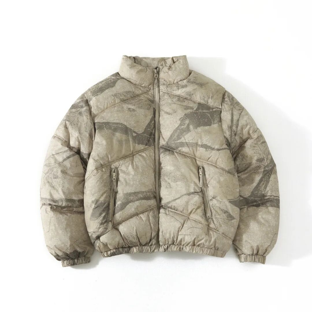 Taop&Za Winter New Men's Printed Tie-Dye Design Short down Jacket Fashion Thickened Puffer Coat