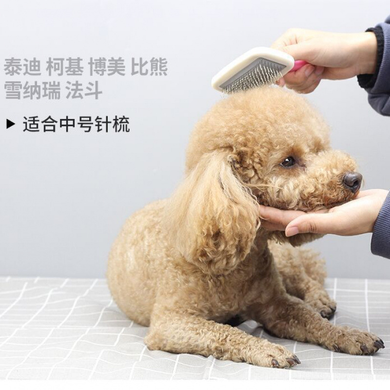 犬用コーム、テディ猫用ノット解消・脱毛加工品、大型犬・中型犬・小型犬用犬用ブラシ、ペット用ニードルコーム|undefined