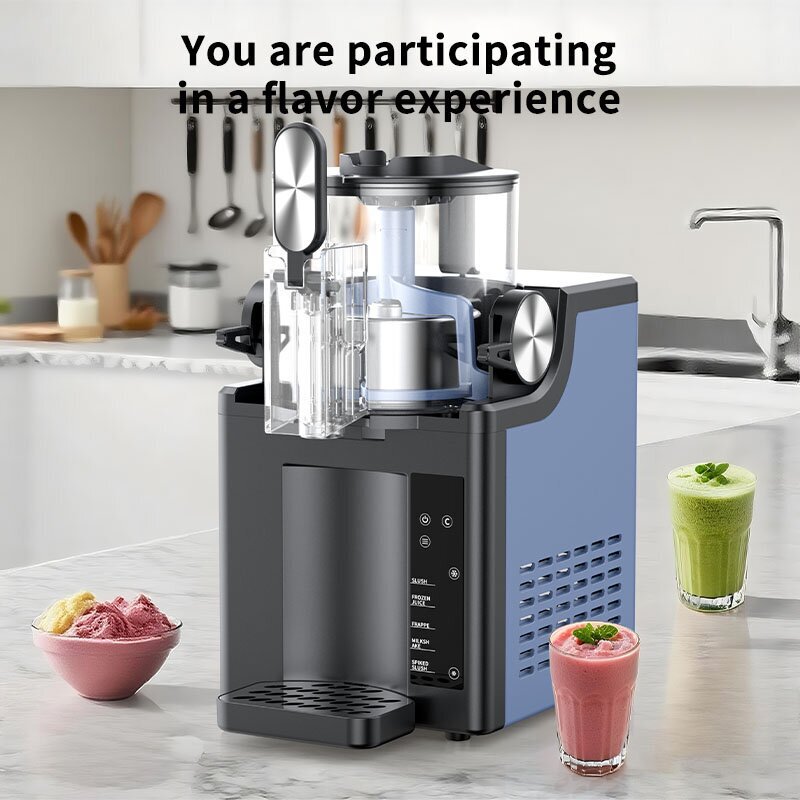 Cross-Border Smoothie Machine, Household and Commercial All-In-One Ice Cream Machine, Fully Automatic Beverage Smoothie Machine, Snow Melting Machine, Shaved Ice Machine
