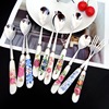 Dessert spoon, coffee mixing stick, cartoon fruit fork, tableware stainless steel, Birthday gift