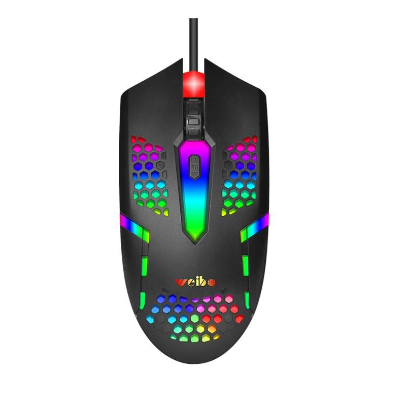 Gaming Mouse (weibo M39) Wired USB, RGB lighting, DPI adjustable, Black