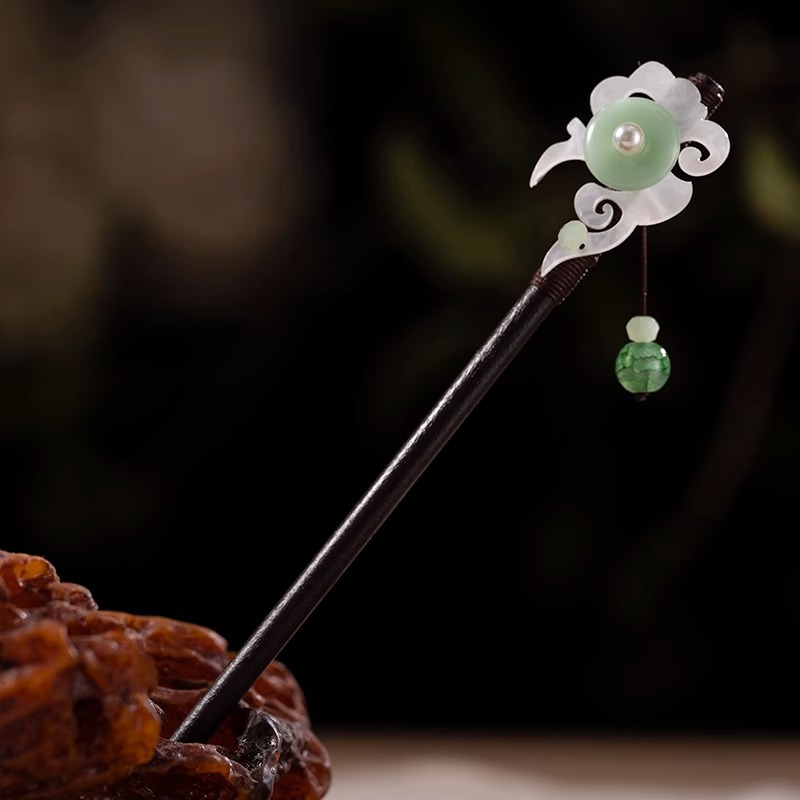 Flor antigua horquilla con flecos para mujer nueva horquilla de pelo moderno chino simple Hanfu cheongsam horquilla tocado paso a paso