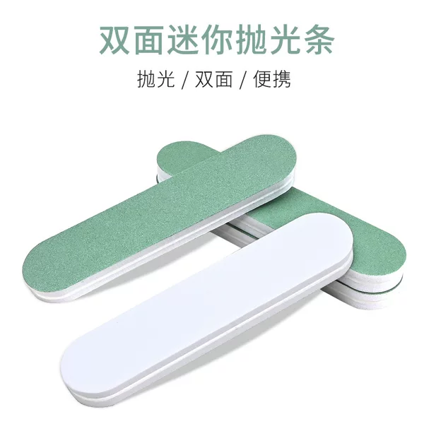 Polishing Strip Double-Sided Manicure Rub Strip Nail Polishing Polishing Board Wenwan Silver Polishing Stick Sponge File Manicure Tools Wholesale