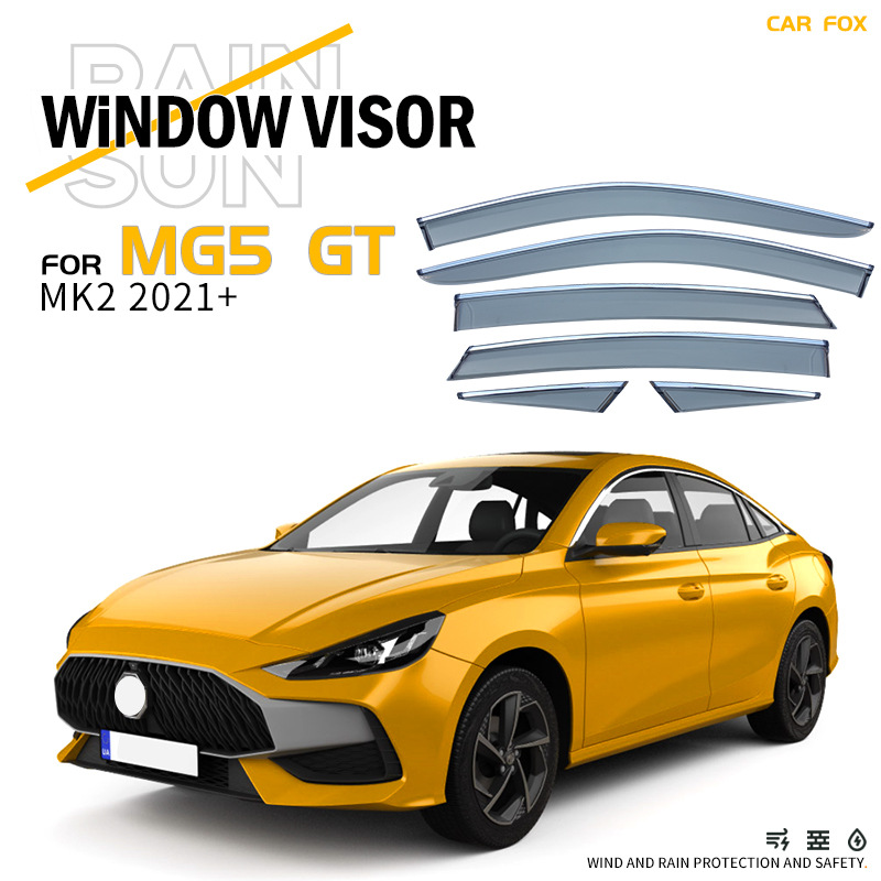 適用於名爵5MG5 MG GT MG SW EV旅行版晴雨擋雨眉 Window visor