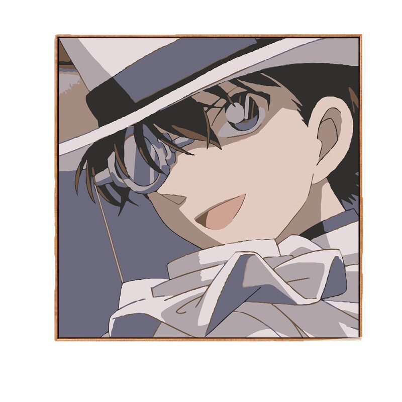 コナンデジタル油絵DIY手塗り怪盗キッドアニメアクリルメーカー卸売装飾画|undefined