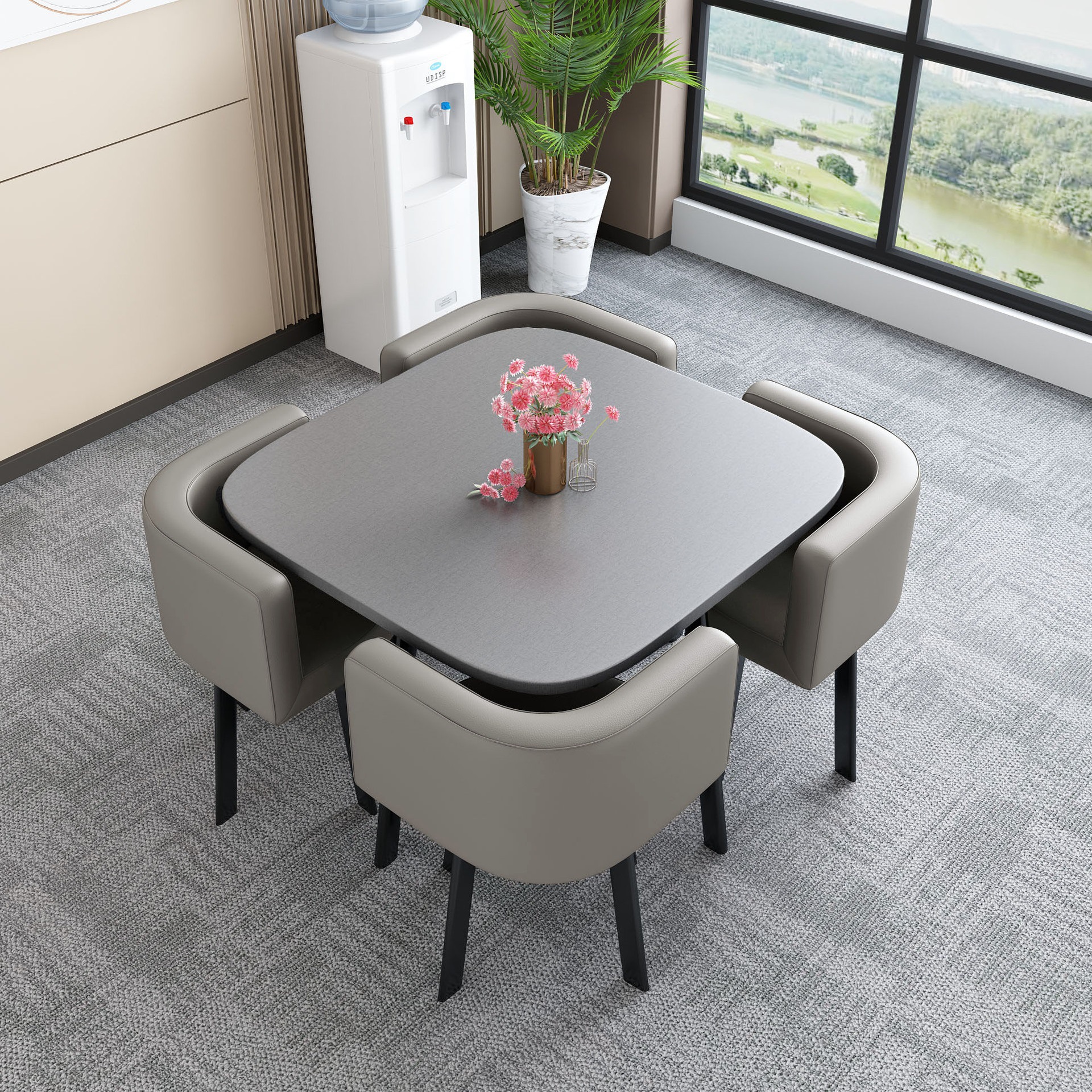 Mesa de comedor disponible para uso doméstico, apartamento pequeño, mesa de comedor, tienda, mesa de negociación, mesa y silla, mesa redonda de recepción