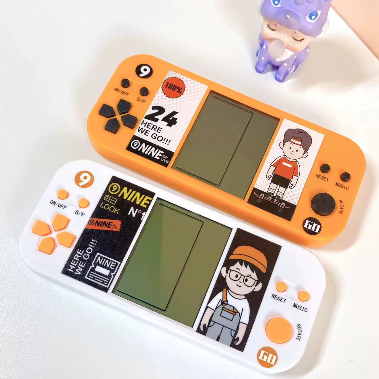 Экран, игровая консоль, классический тетрис, игрушка, ностальгия