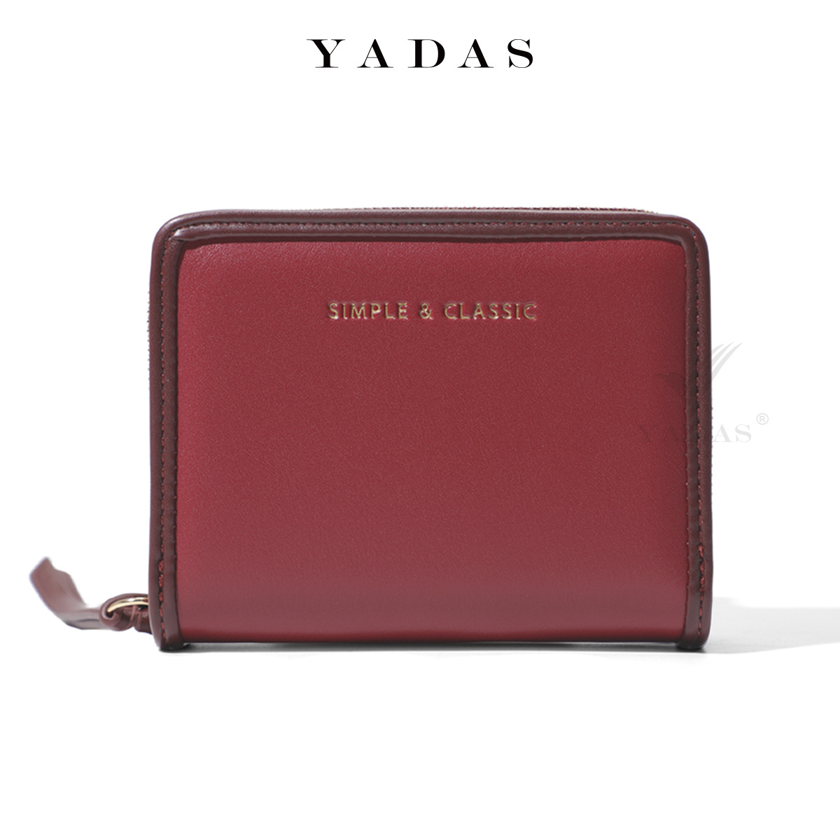 YADAS diseño original dos veces bolso de tarjeta de billetera bolsa de identificación lindo corto multi-tarjeta