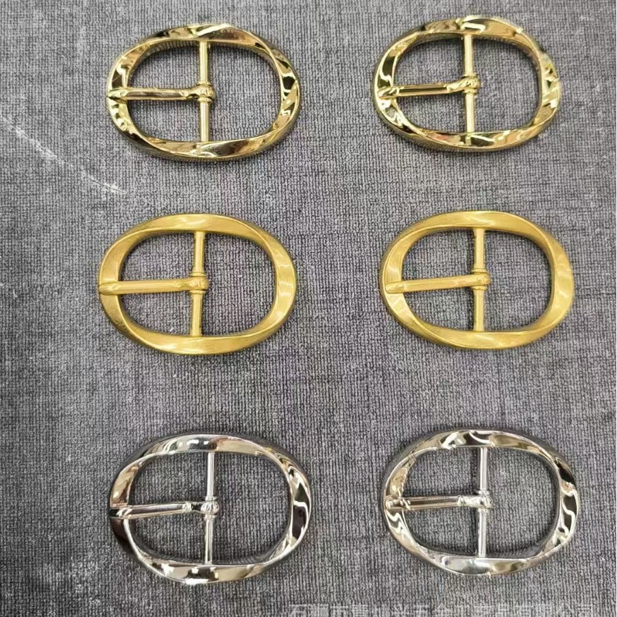 Qingcan hardware nuevo patrón de torsión Oval hebillas japonesas, zapatos, sombreros, relojes, ropa, cinturones, bolsos, tostadas y zapatos boken
