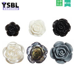 Adaptive cross hole sneakers accessory Carlochi shoe flower DIY decoration resin flower shoe buckle detachable accessories