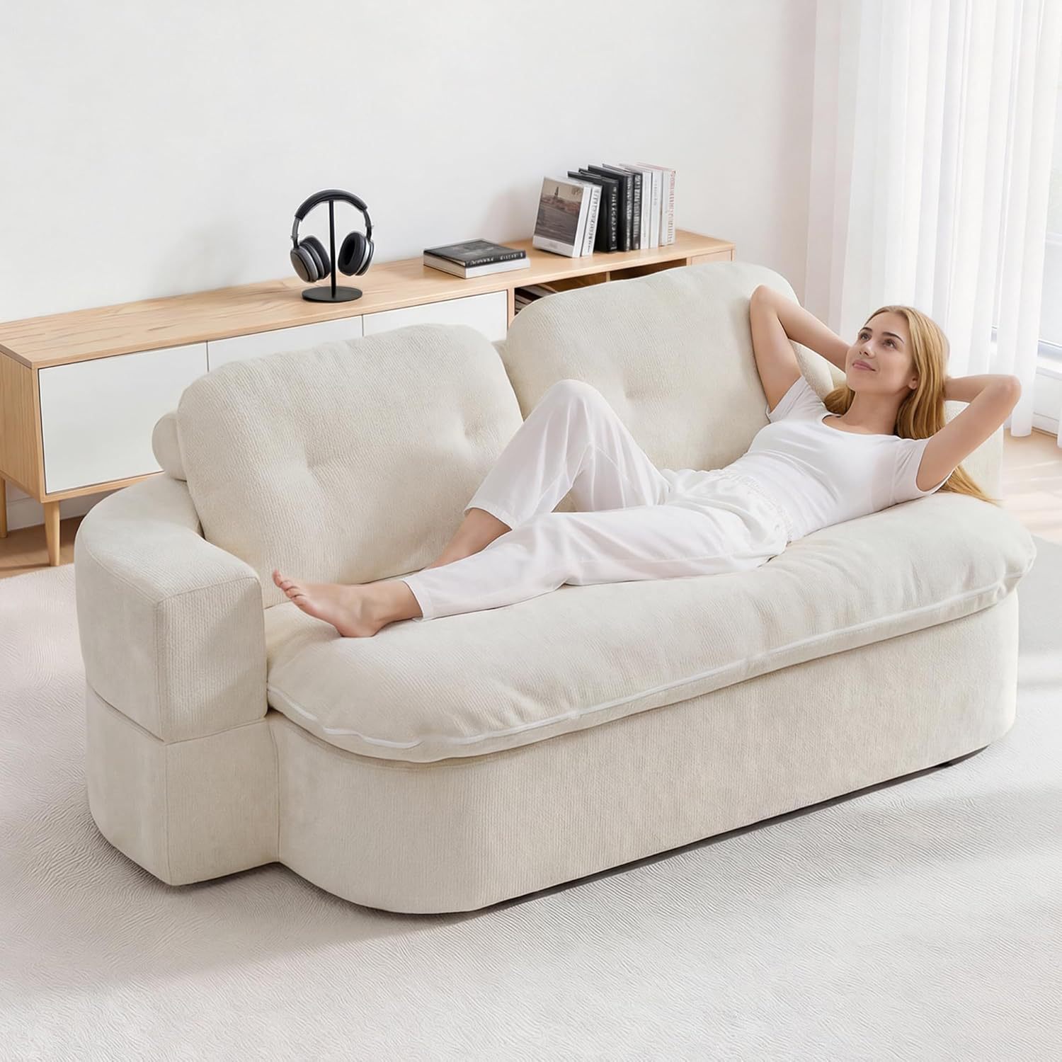 Sofá transfronterizo sofá de compresión sala de estar sofá cama convertible con edredón piso plegable sofá cama habitación