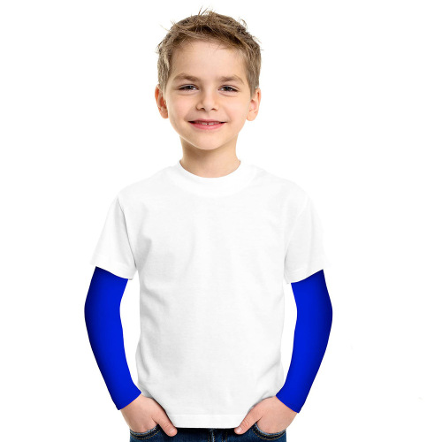 Summer thin children's sun protection sleeves outdoor sports breathable unisex children student ice sleeves sunshade ice silk arm sleeves