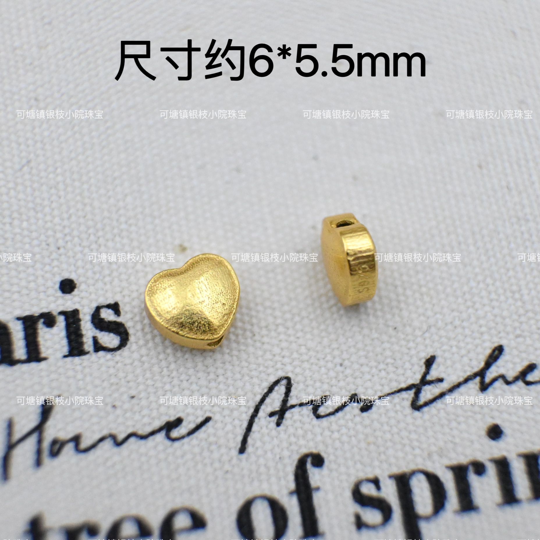 S925 Silver Ancient Fa Gold Love Gourd Through Hole DIY Accessories Bead Running Ring Bracelet Necklace Pendant Beaded Accessories