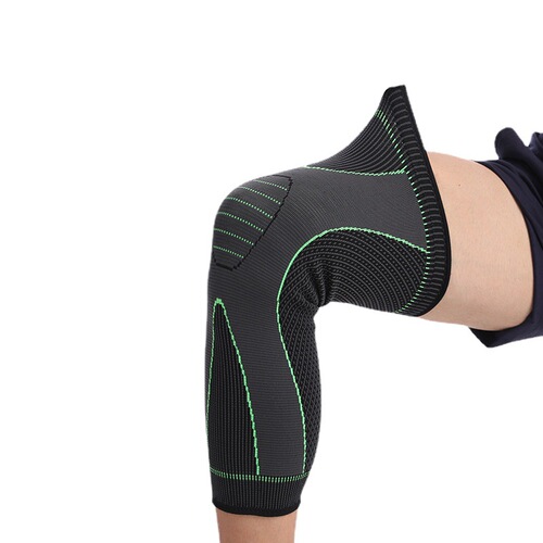 Cross-border leggings knitted long knee pads nylon sports extended strap knee pads basketball knee pads manufacturer wholesale