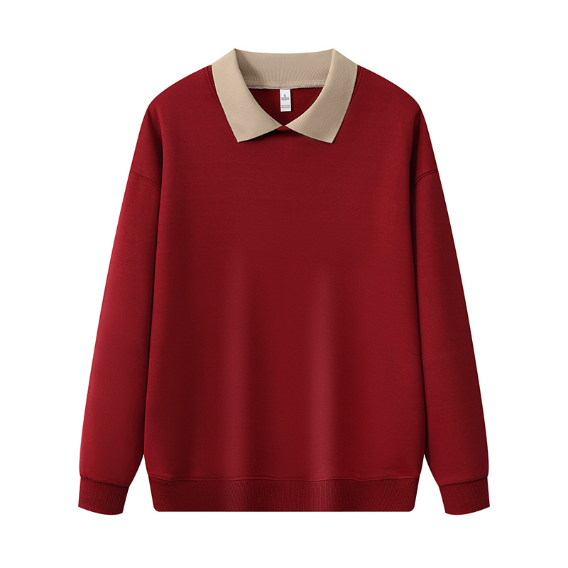 Collar medio cremallera elástico cuerpo de entrenamiento de manga larga ropa de trabajo grupo herramienta suéter logotipo personalizado impresión