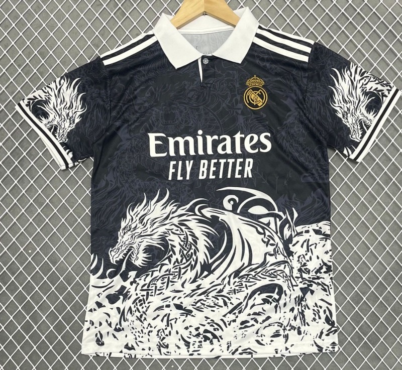 新款足球服2526皇马巴西特别版短袖跨境t恤 Real Madrid足球衣|undefined