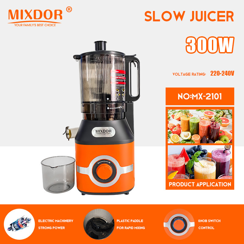 Cross-border MIXDOR Household Multifunctional Juicer, Electric Juice and Pulp Separator, Fully Automatic Fruit and Vegetable Juicer and Food Processor