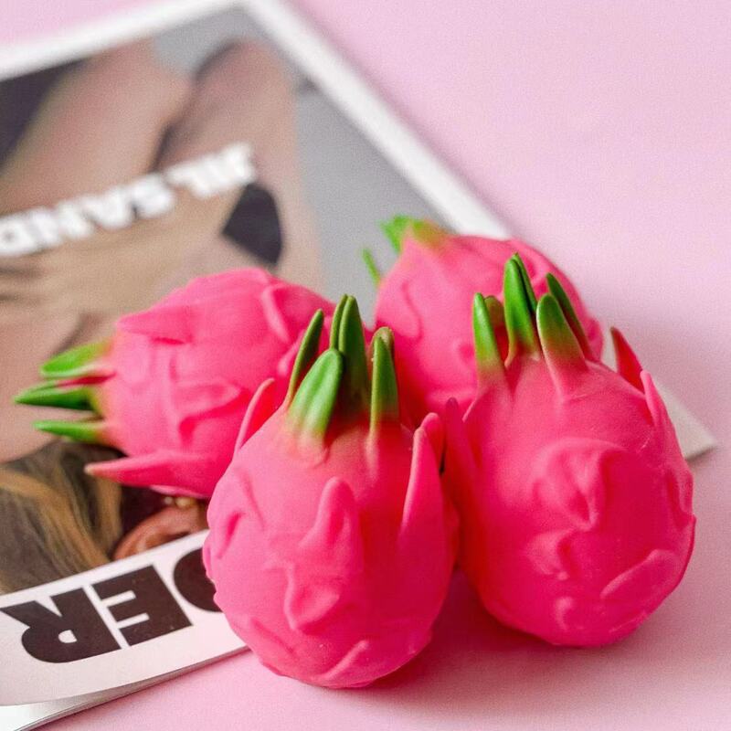 Simulated Dragon Fruit Toy, Squeeze Simulated Fruit, Stress Relief Ball, Decompression Artifact, Flour Ball Wholesale Manufacturer
