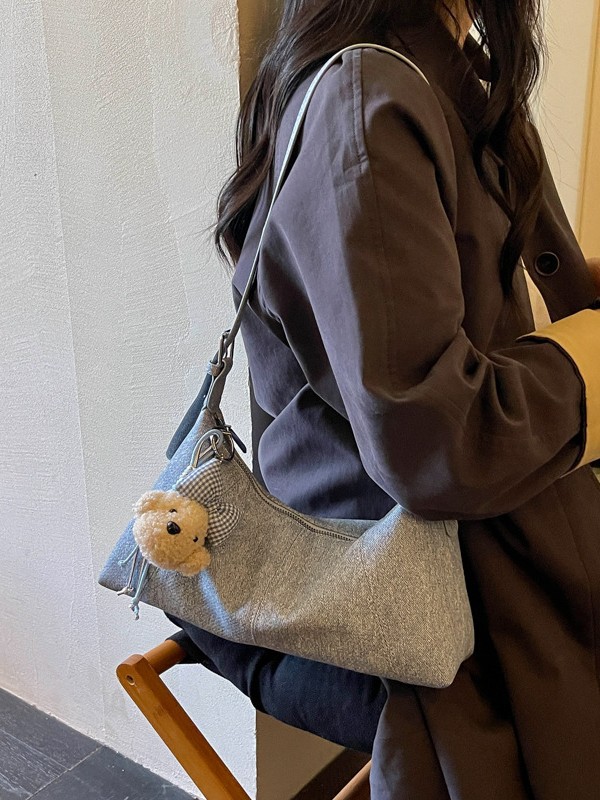 Bolso para mujeres 2026 nuevo nicho de moda bolso de color sólido sensación de alto nivel casual versátil mochila de hombro