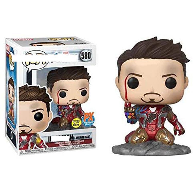 pop Marvel Avengers Iron Man Thor Spider-Man Doctor Strange Hand Toy Model