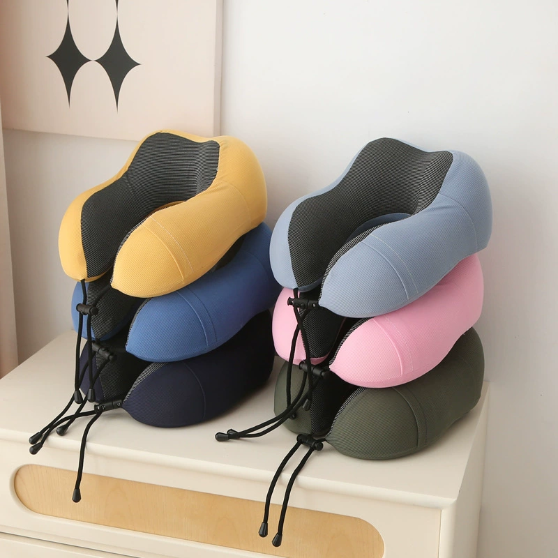 Подушка для шеи с охлаждающим шелковым покрытием, U-образная форма, для автомобиля, самолета, подушка из пены с эффектом памяти, новая модель 2025 года для офисного сна.