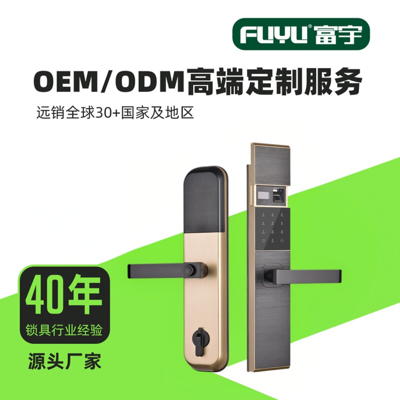 Fuyu Fingerprint Lock Home Security Door Password Lock Electronic Lock Automatic Slide Fingerprint Unlock Door Lock Smart Lock
