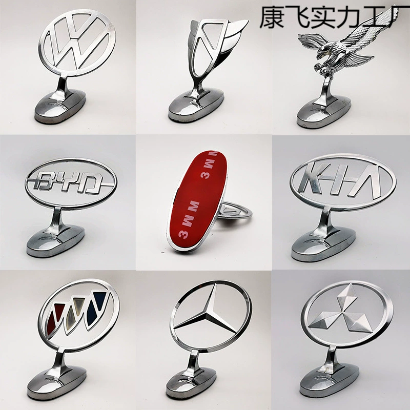 Автомобильная эмблема Dafeng Jun теперь доступна, эмблема на капоте с тремя эмблемами, универсальная автомобильная наклейка для производителя Zhongtian Wei Daiya Keling.