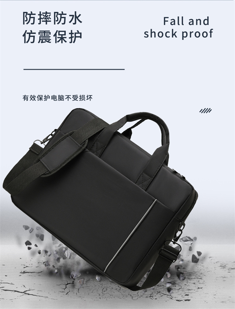 Notebook bag and handbag are suitable for Lenovo, Huawei, Apple, Dell, HP, ASUS, business trip briefcases, and can be carried diagonally on one shoulder undefined