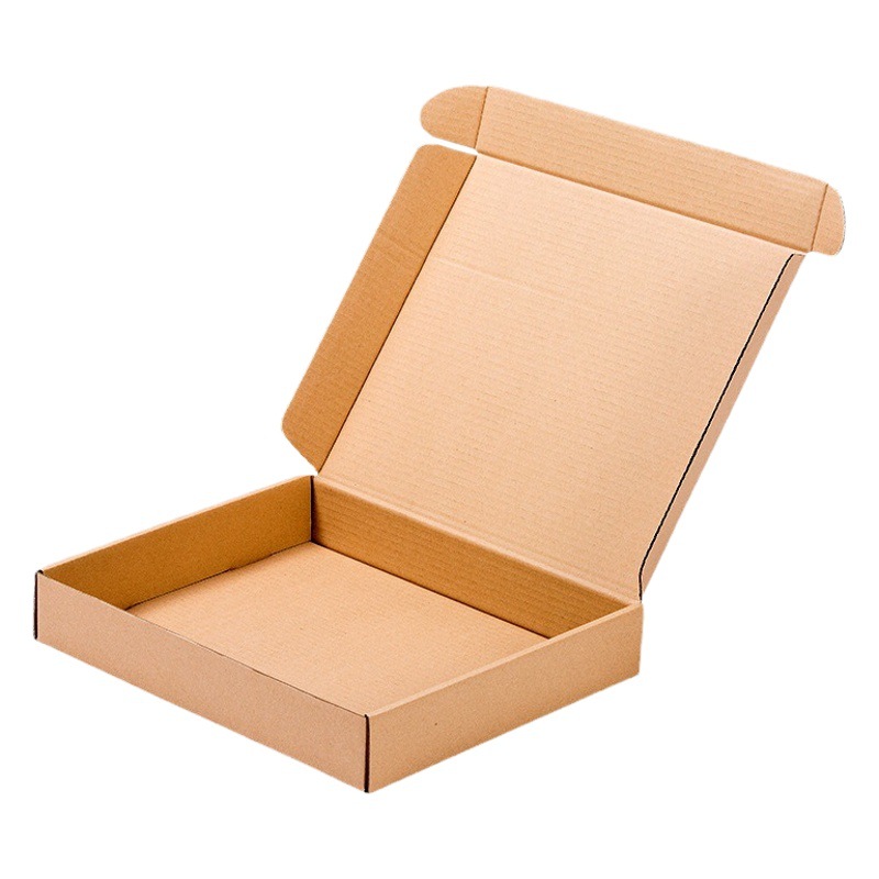 Caja de aviones al por mayor de tres capas extra duro cremallera caja Express caja de embalaje de papel Kraft impresión en color caja de embalaje logo