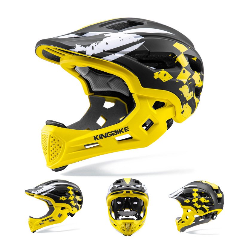 キングバイク子供スポーツフルヘルメット自転车ローラースケートボードライディングヘルメット6-12歳子供ヘルメット男|undefined