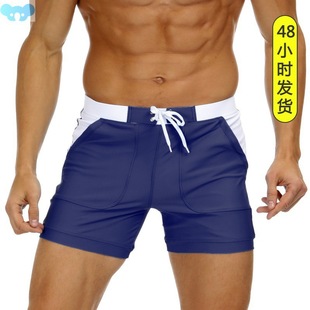 Men's Swimsuit Sexy Flat Angle Swimming Pants Beach Pants Fo