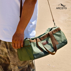 ARCSTG多功能手提單肩包斜挎包男通勤騎行機能機車包休閒斜背包女
